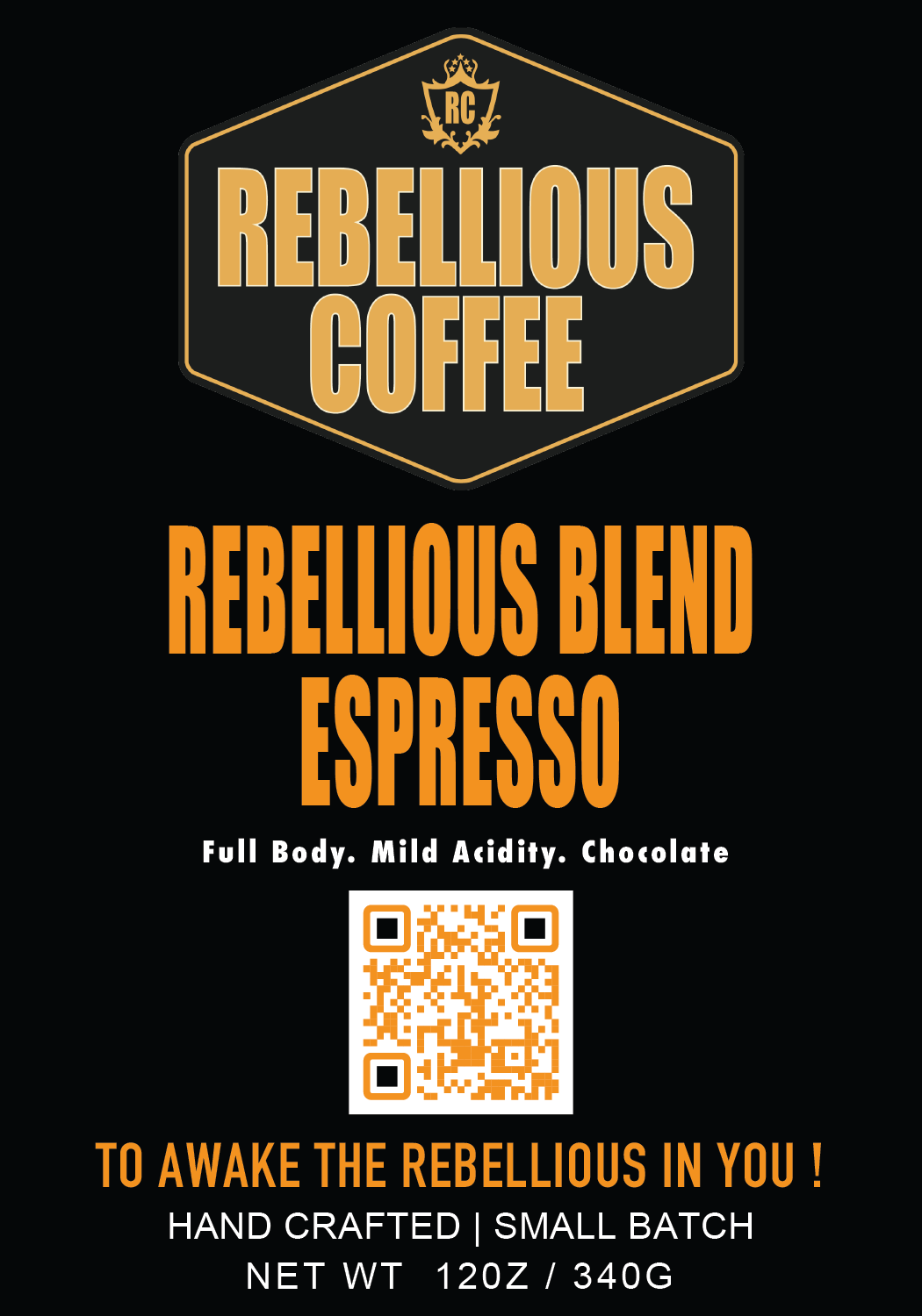 REBELLIOUS BLEND ESPRESSO | 12oz